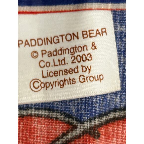 Vintage plastic coated Paddington Bear Art Smock Apron kids toddler Vinyl Cotton - Picture 4 of 4